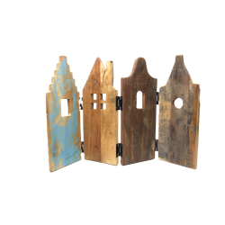 Domek Domki z egzotycznego drewna dekoracja stojąca